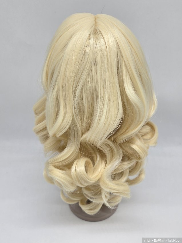 Парик для кукол обхват 39 см цв.блонд (613) П-89 (фото 4)