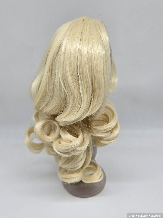 Парик для кукол обхват 39 см цв.блонд (613) П-89 (фото 3)