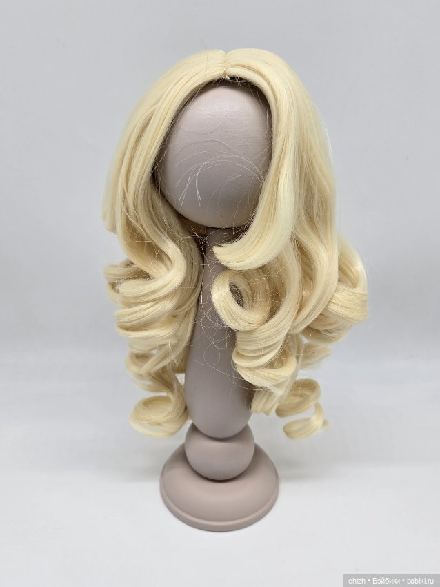 Парик для кукол обхват 39 см цв.блонд (613) П-89