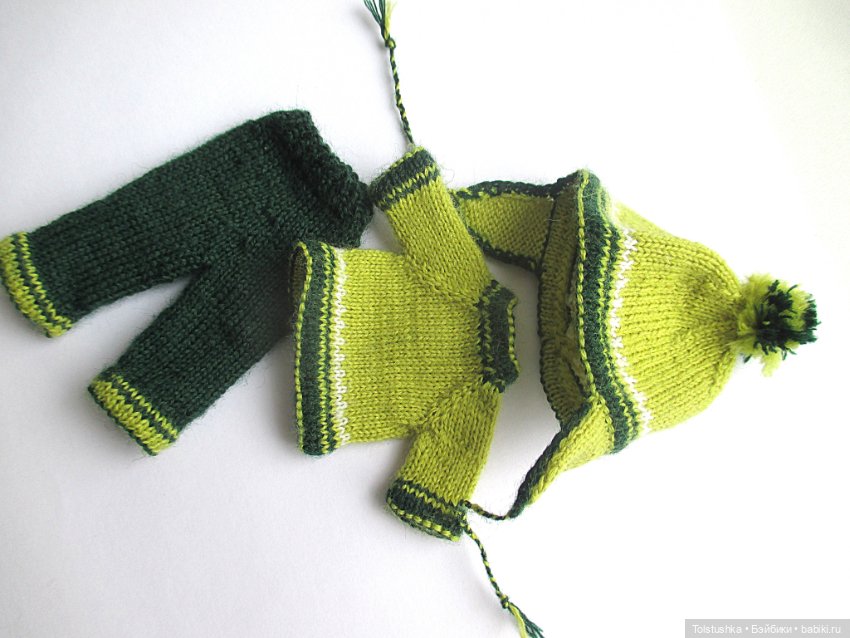 Зеленый костюм — Одежда для кукол (фото 4)