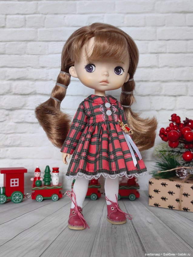 Платья клетка и комплекты новогодние для Монст Monst Xiaomi (фото 2)