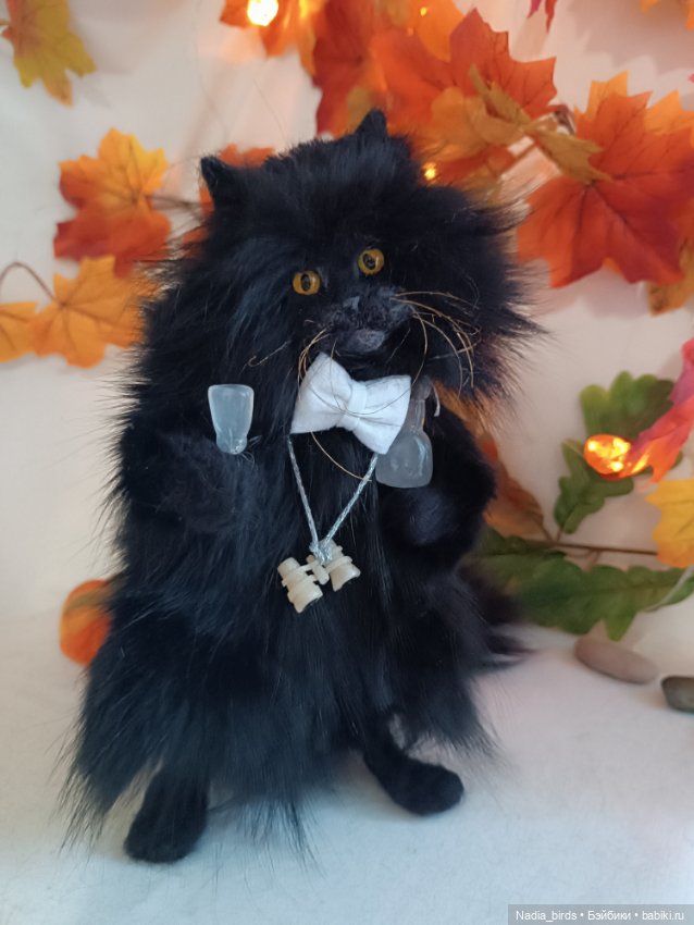 Бегемот с рюмкой — Авторские игрушки (фото 3)