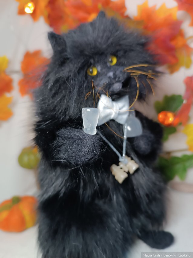 Бегемот с рюмкой — Авторские игрушки (фото 4)