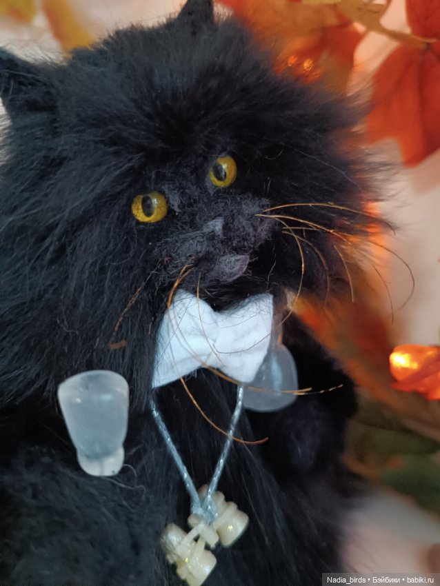 Бегемот с рюмкой — Авторские игрушки