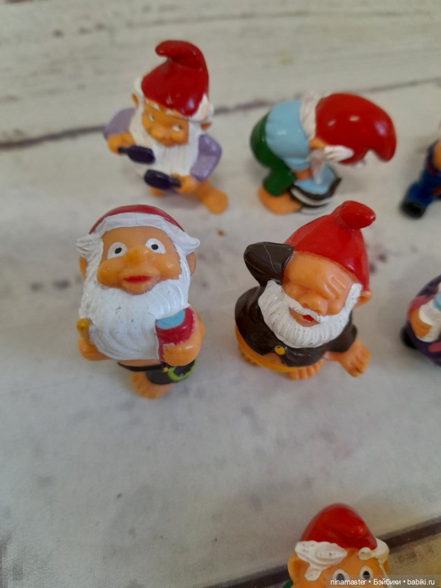 Киндеры. Гномы умывающиеся. Полная серия (фото 5)