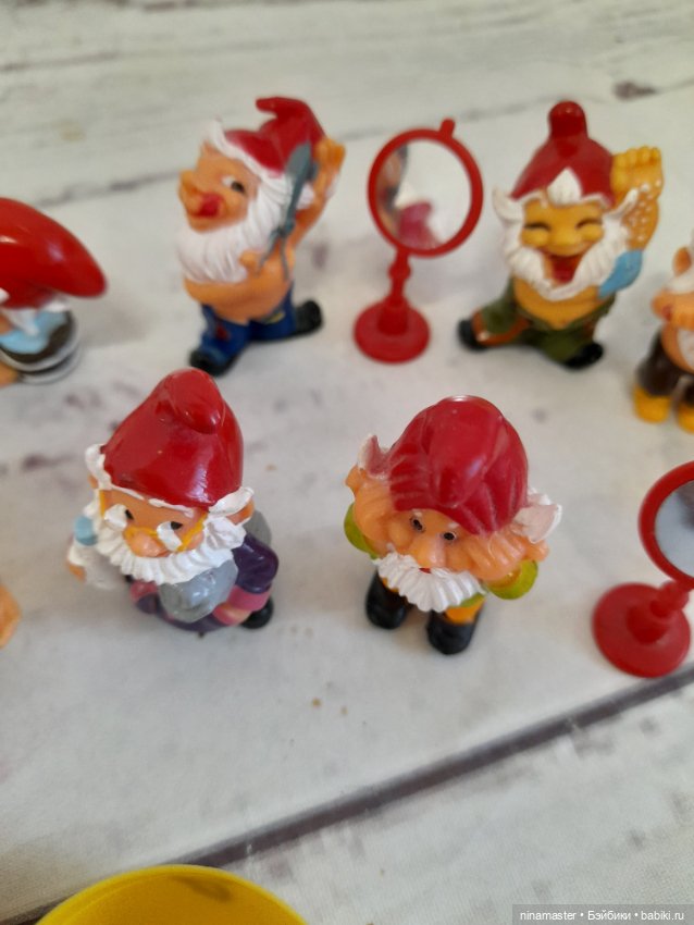 Киндеры. Гномы умывающиеся. Полная серия (фото 6)