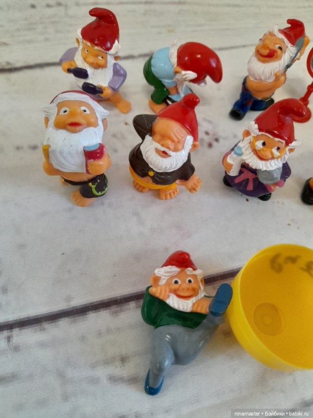 Киндеры. Гномы умывающиеся. Полная серия (фото 2)