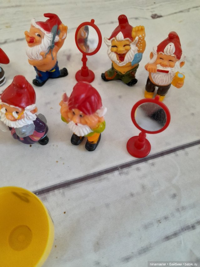 Киндеры. Гномы умывающиеся. Полная серия (фото 4)