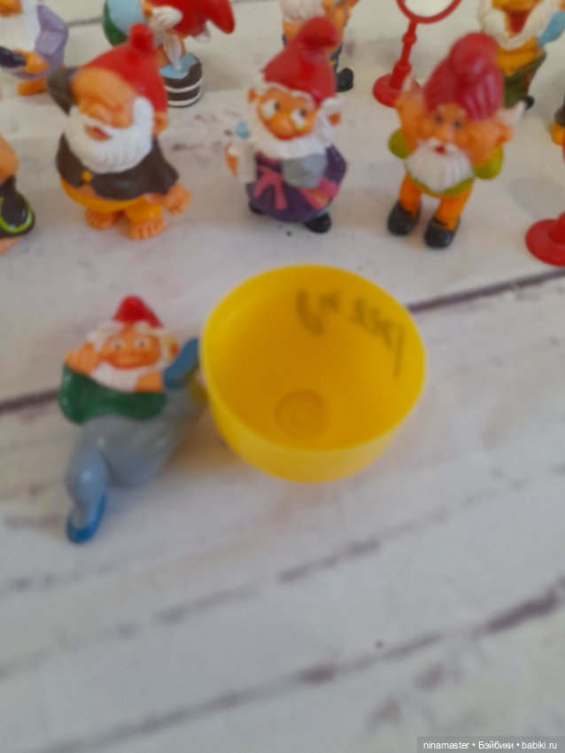 Киндеры. Гномы умывающиеся. Полная серия (фото 8)