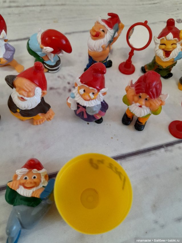 Киндеры. Гномы умывающиеся. Полная серия (фото 3)