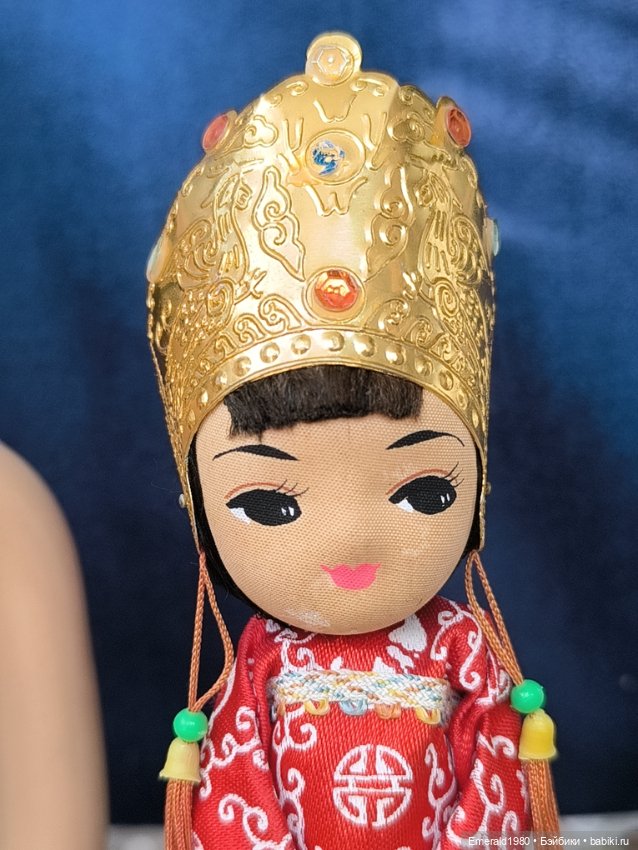 Деревянная кукла Кореянка Винтаж (фото 4)