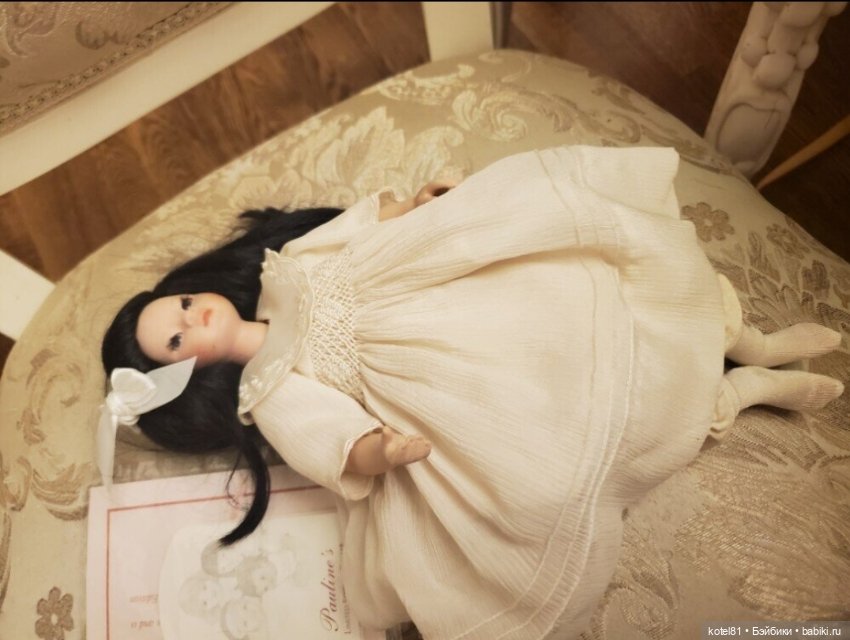 Кукла фарфоровая коллекционная лититка от Pauline Bjonness-Jacobsen (фото 2)