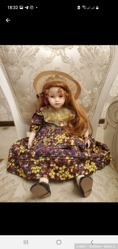 Фарфоровая коллекционная кукла от Pauline Bjonness-Jacobsen Лимитка (фото 3)