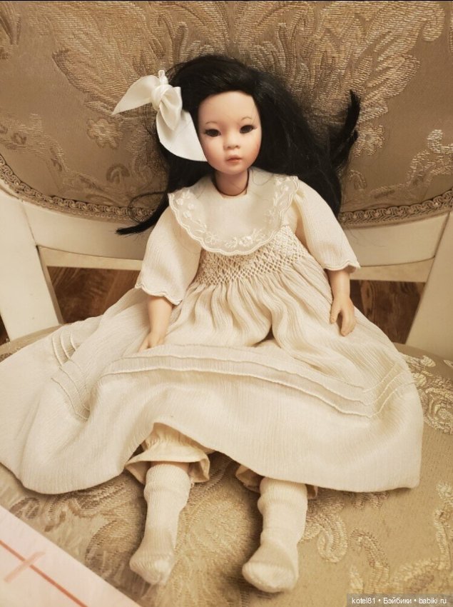 Кукла фарфоровая коллекционная лититка от Pauline Bjonness-Jacobsen (фото 4)