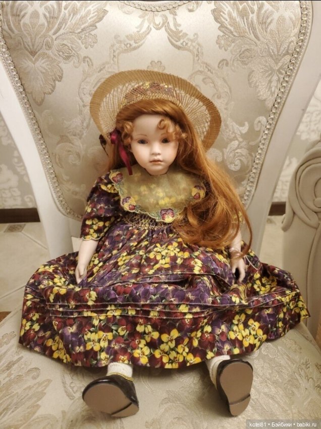 Фарфоровая коллекционная кукла от Pauline Bjonness-Jacobsen Лимитка