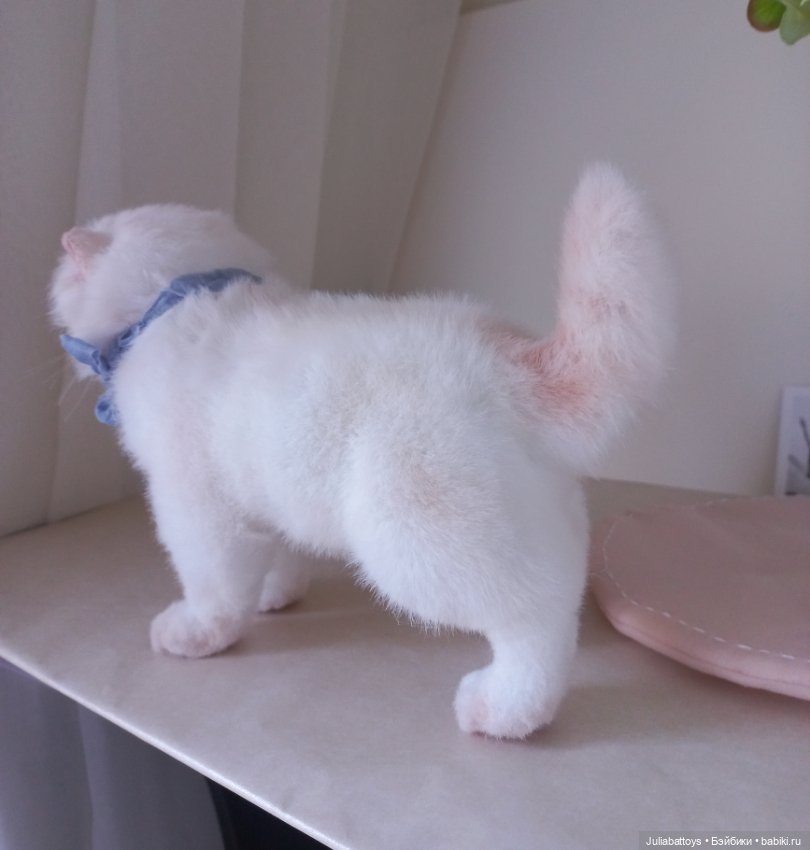 Плюшевая игрушка котенок Белый котенок Cassandra