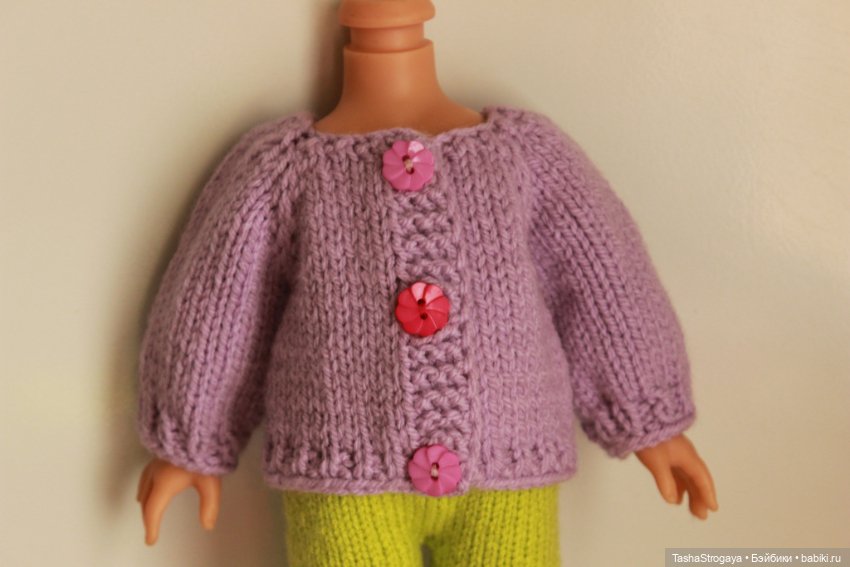 Кофточки вязаные — Одежда для кукол (фото 7)