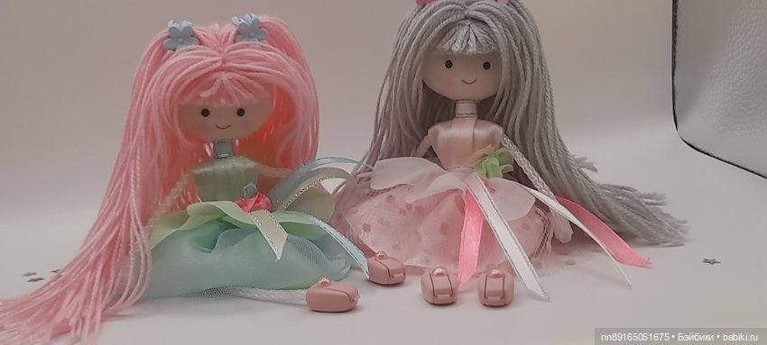 Куколки ручной работы в стиле наив в подарочной упаковке (фото 3)