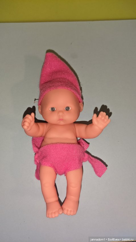 Лот из 6 виниловых пупсиков с разными мордашками, высота 12,5 см (фото 7)