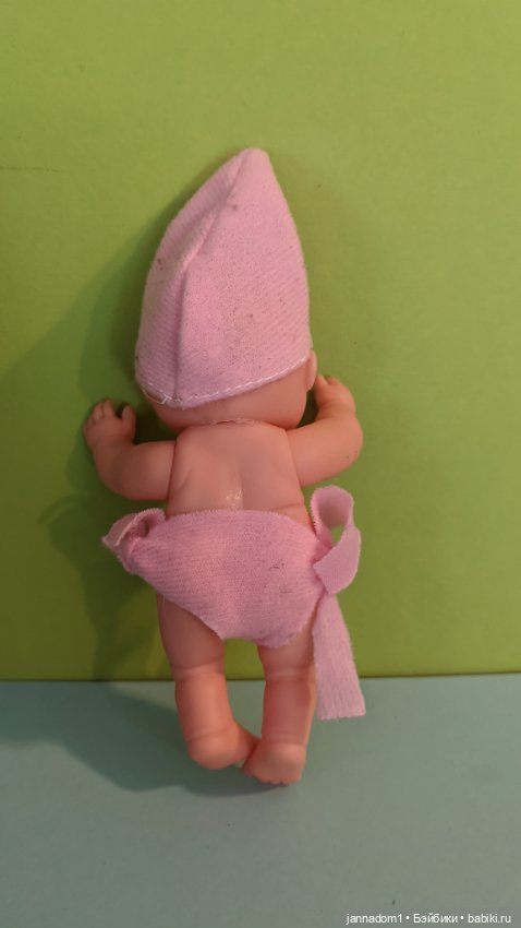 Виниловый кареглазый пупсик улыбашка, высота 12,5 см (фото 3)