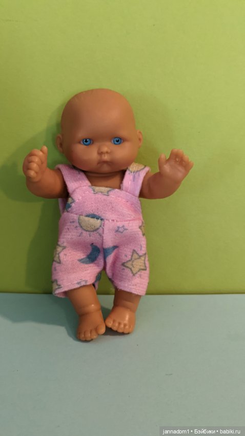 Лот из 6 виниловых пупсиков с разными мордашками, высота 12,5 см (фото 2)