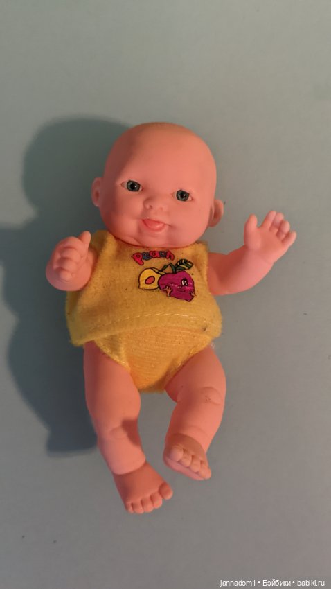 Лот из 6 виниловых пупсиков с разными мордашками, высота 12,5 см (фото 4)