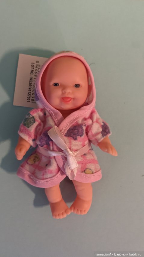 Лот из 6 виниловых пупсиков с разными мордашками, высота 12,5 см (фото 5)