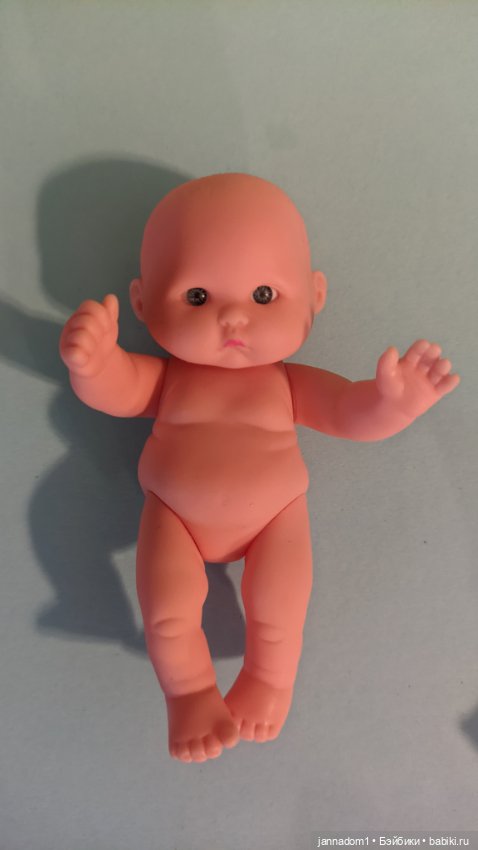 Очаровательные виниловые пупсики в розовых шапочках, высота 12,5 см (фото 7)