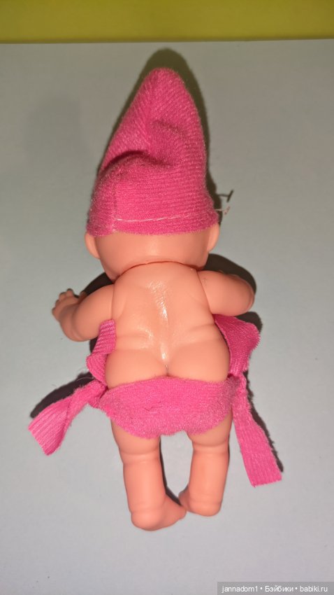 Очаровательные виниловые пупсики в розовых шапочках, высота 12,5 см (фото 6)