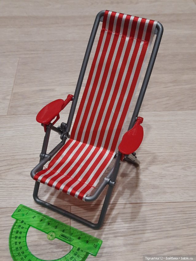 Шезлонг — Миниатюра для кукол (фото 8)