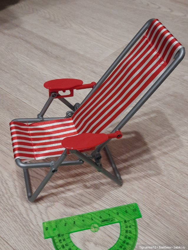 Шезлонг — Миниатюра для кукол (фото 4)