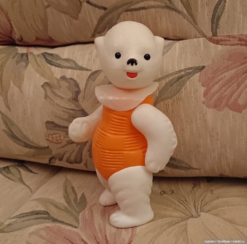 Мишка полярный СССР полиэтиленовый, в новом состоянии, редкий (фото 2)