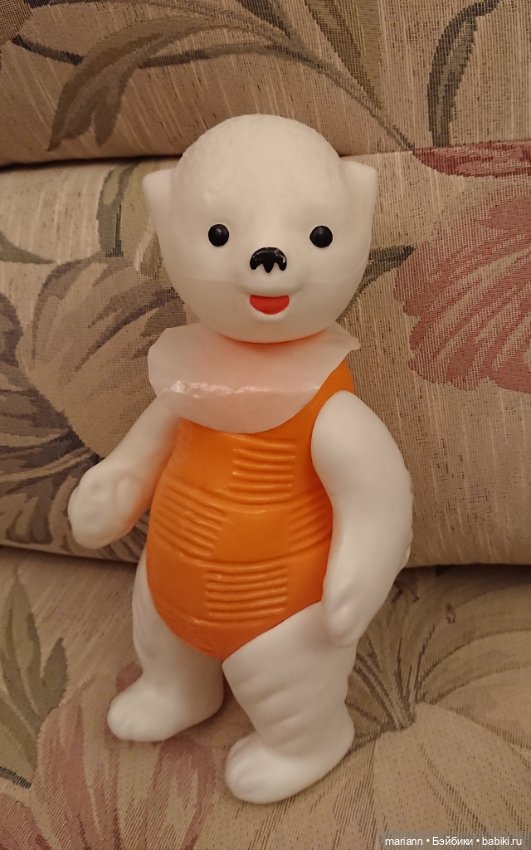 Мишка полярный СССР полиэтиленовый, в новом состоянии, редкий (фото 4)