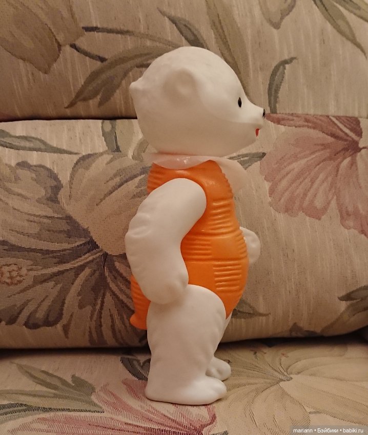 Мишка полярный СССР полиэтиленовый, в новом состоянии, редкий (фото 6)