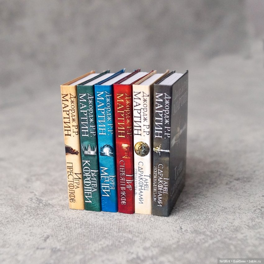 Книги серии "Игра Престолов" №2 (масштабе 1:6) (фото 2)