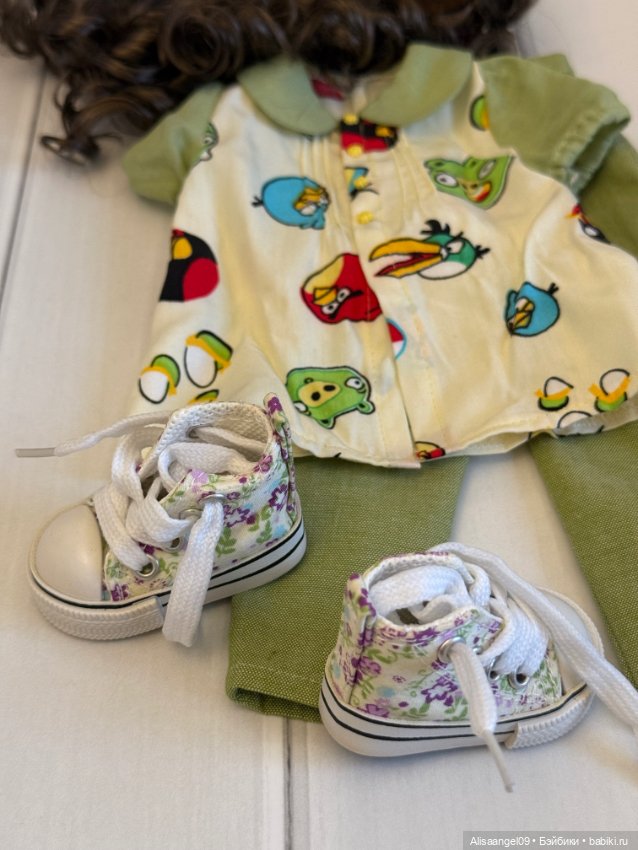 Одежда ,парик и обувь на куколку Кайе Виггс мсд (фото 9)