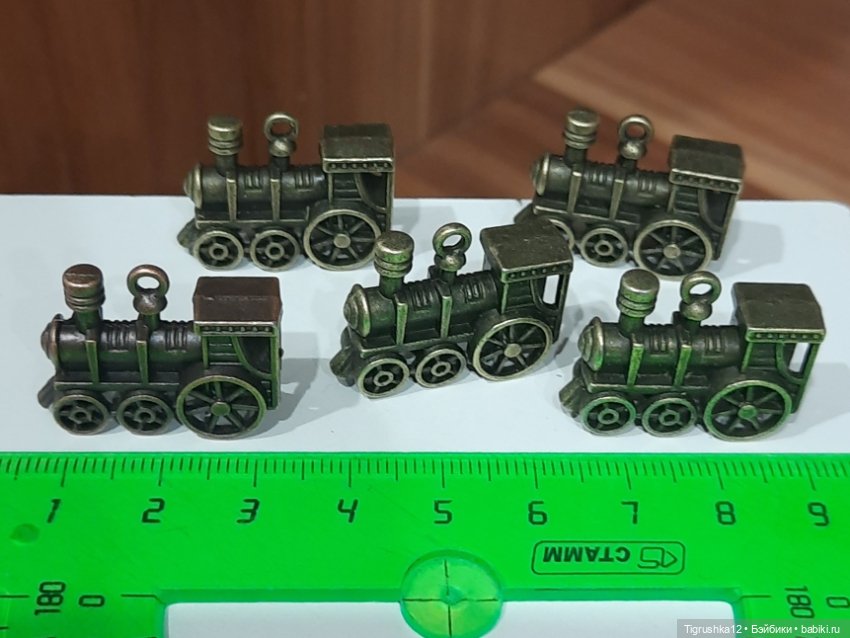 Паровозик металл — Миниатюра для кукол (фото 7)