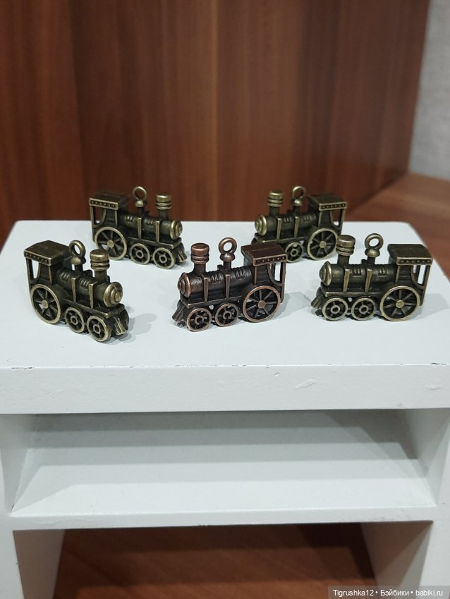 Паровозик металл — Миниатюра для кукол (фото 5)