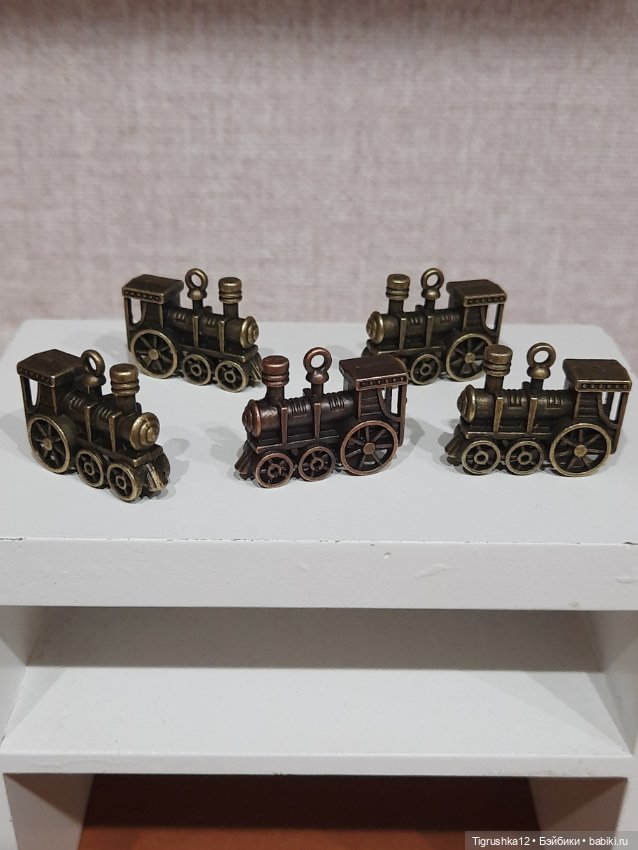 Паровозик металл — Миниатюра для кукол (фото 4)