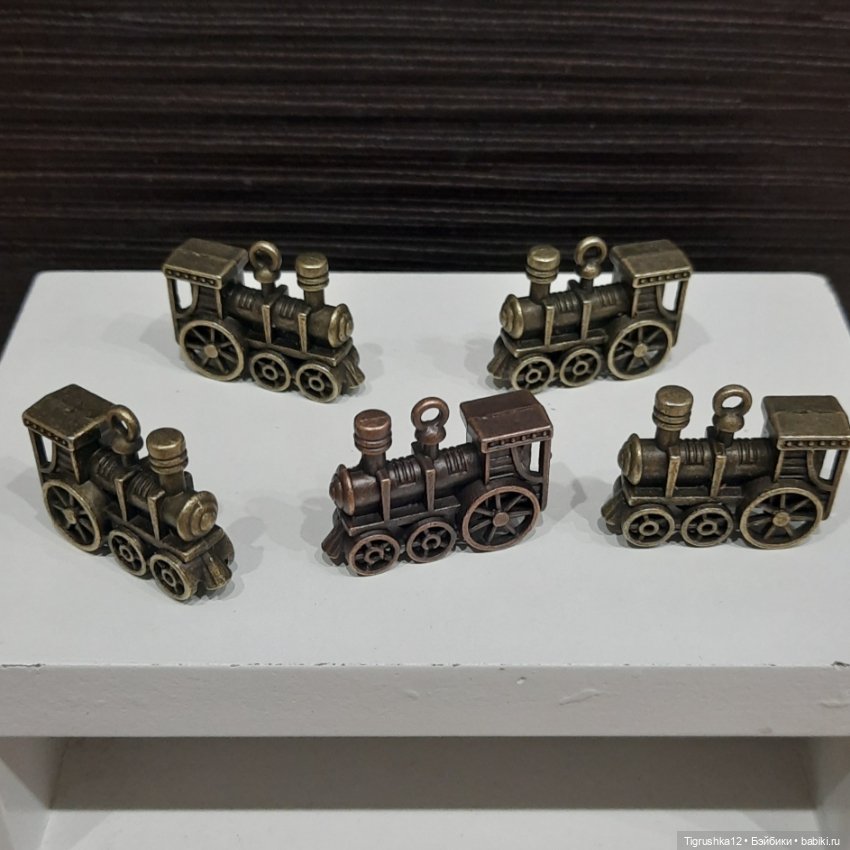 Паровозик металл — Миниатюра для кукол (фото 3)