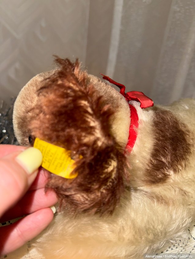 Винтажная собака щенок Steiff (фото 4)