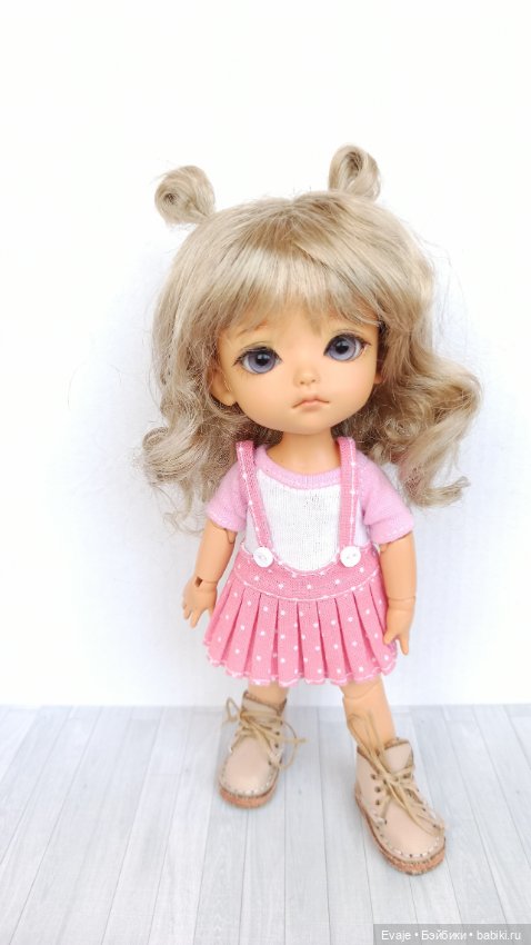 Парики 5-6" - Волнистый с двумя петельками, 3 цвета (фото 3)