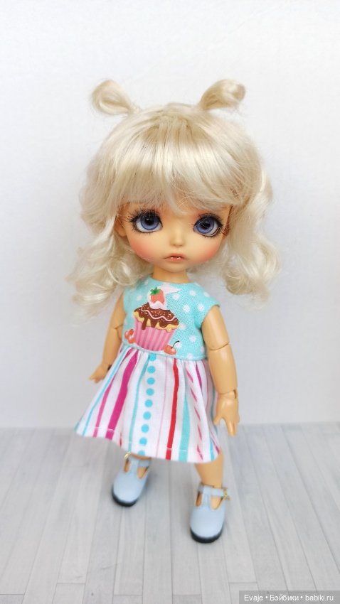 Парики 5-6" - Волнистый с двумя петельками, 3 цвета (фото 5)