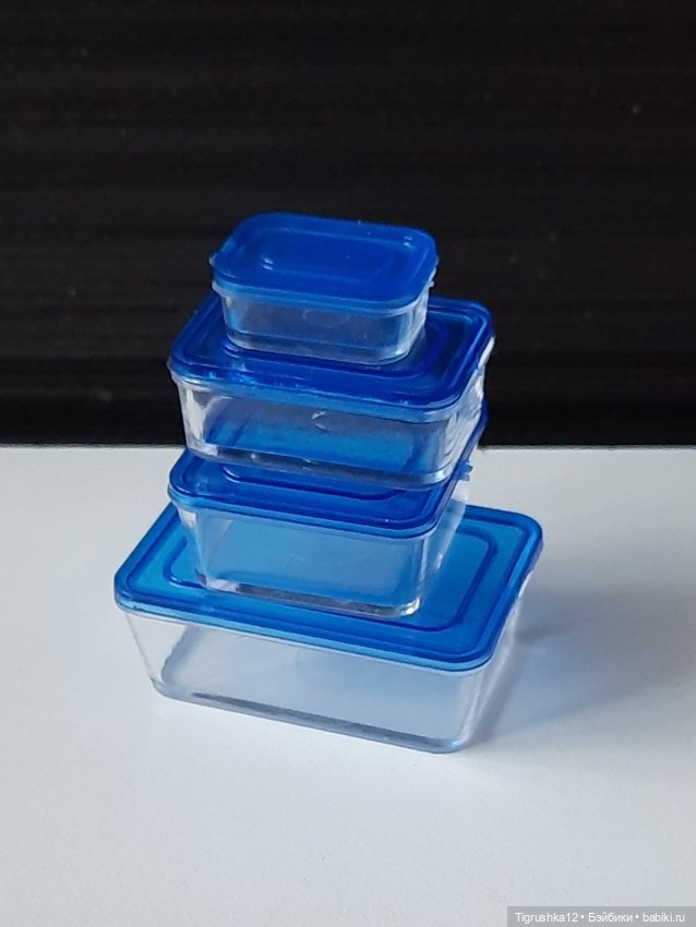 Набор контейнеров — Миниатюра для кукол