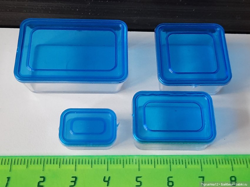 Набор контейнеров — Миниатюра для кукол