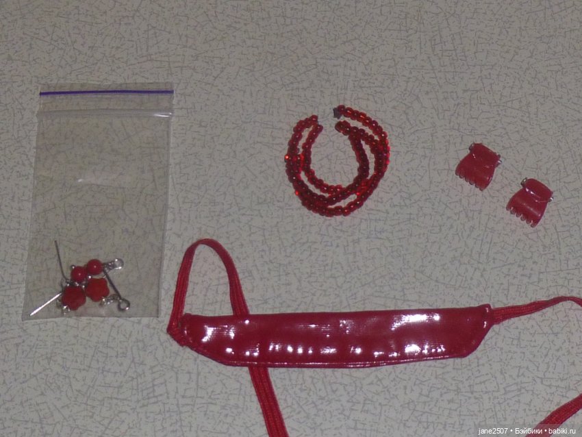 Набор аксессуаров для Барби, Fashion royalty, кукол 1:6 (пояс, украшения) Handmade (фото 2)