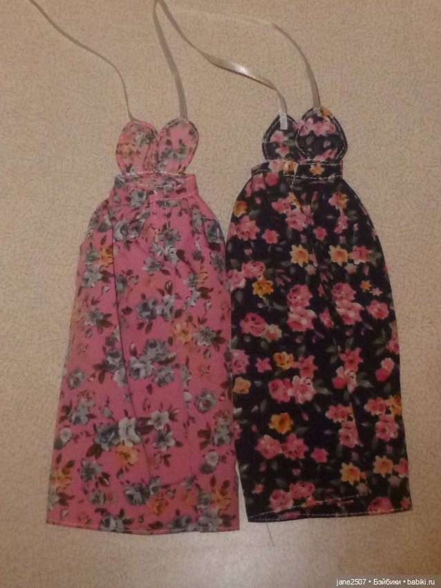 Летние платья / цветочные сарафаны для Барби, Fashion royalty, кукол 1/6 (лот из двух) новые (фото 3)