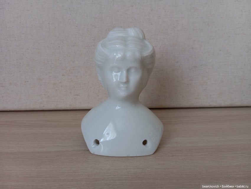 Антикварный фарфоровый бюст редкой Русской куклы