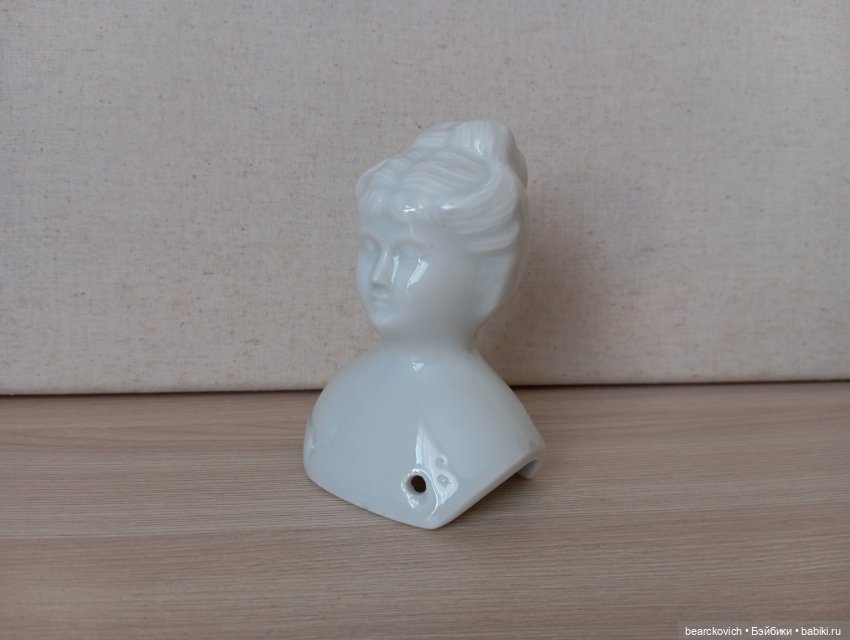 Антикварный фарфоровый бюст редкой Русской куклы (фото 8)