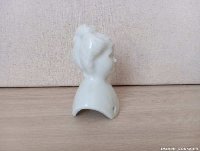 Антикварный фарфоровый бюст редкой Русской куклы (фото 4)